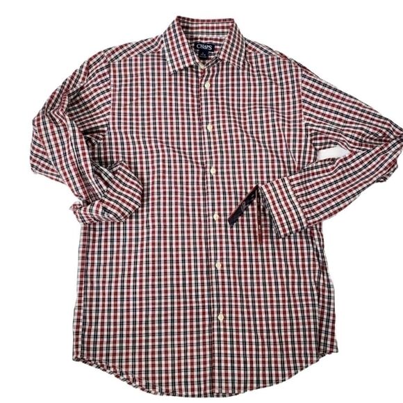 Chaps Gingham Button Down Shirt 14-16 - Picture 1 of 7